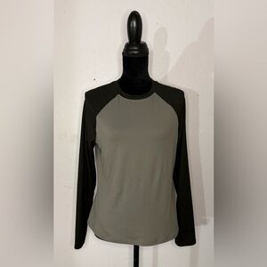 Trendy Queen Black and Grey Long Sleeve Shirt